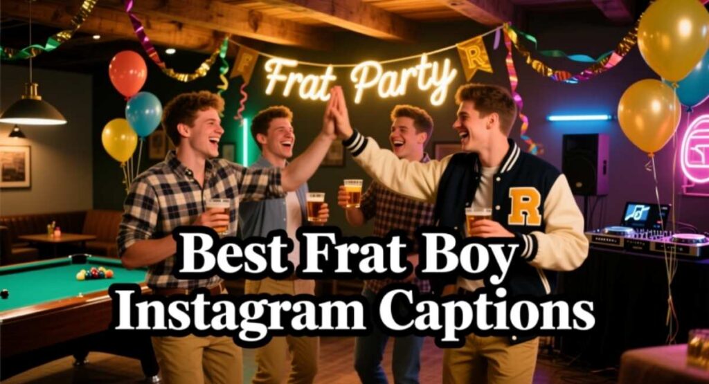 Best Frat Boy Instagram Captions