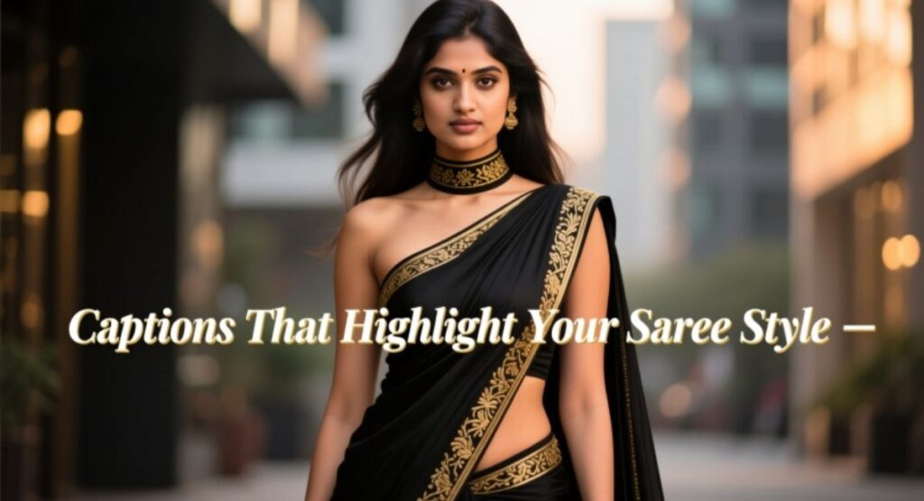 Captions That Highlight Your Saree Style