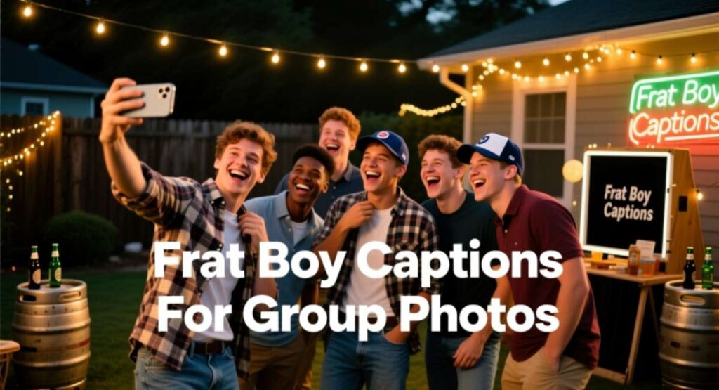 Frat Boy Captions For Group Photos