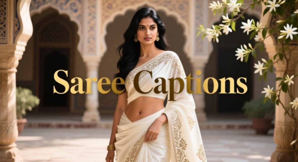 Saree Captions