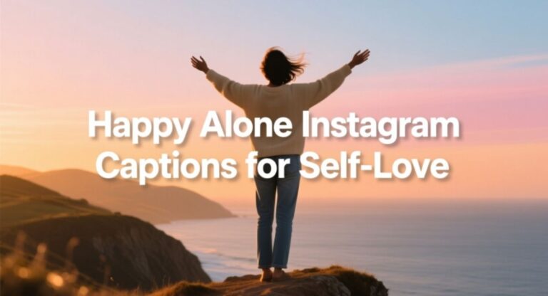 750+ Happy Alone Instagram Captions for Self-Love, Confidence, and Solo Vibes