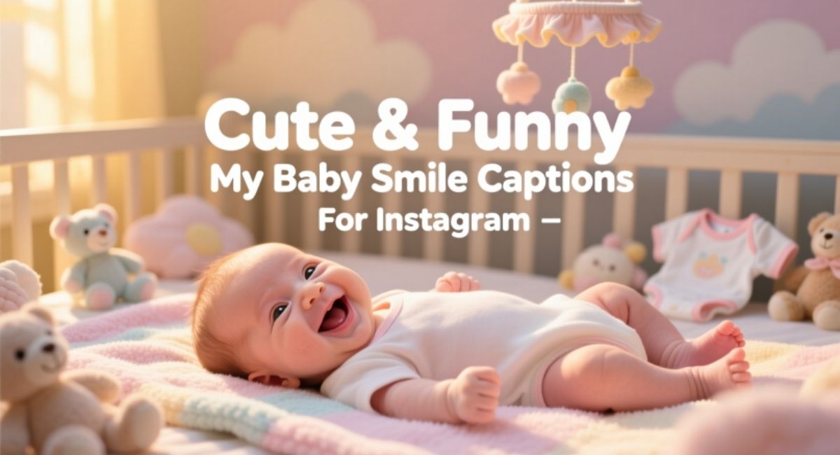 Cute & Funny My Baby Smile Captions For Instagram That Melt Hearts