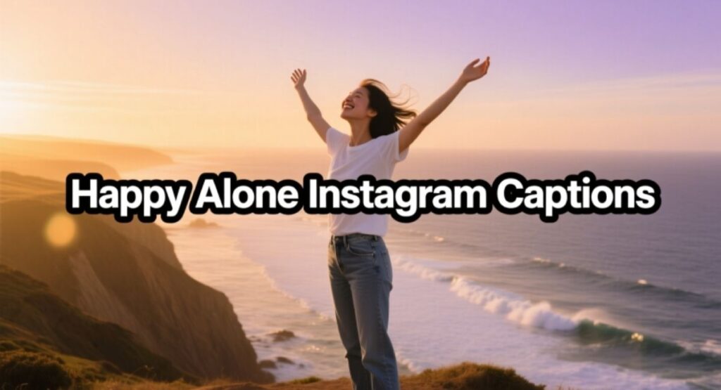 Happy Alone Instagram Captions
