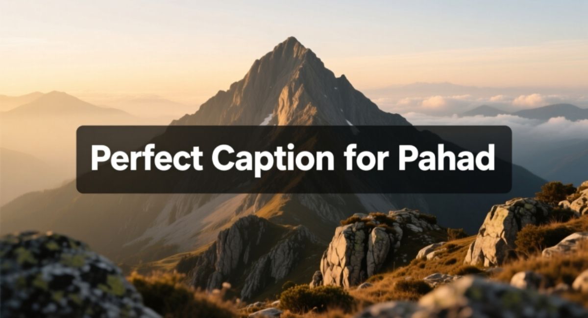 Perfect Caption for Pahad –  Short, Funny, Romantic & Inspirational Ideas