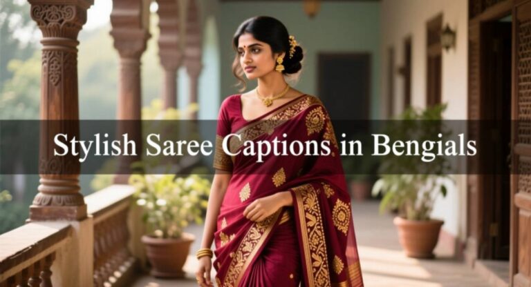 Stylish Saree Captions in Bengali for Every Occasion and Festive Look
