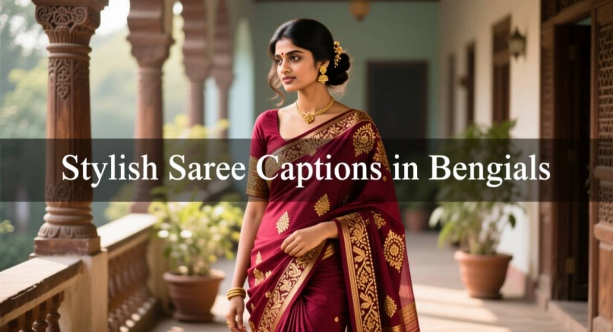 Stylish Saree Captions in Bengali for Every Occasion and Festive Look